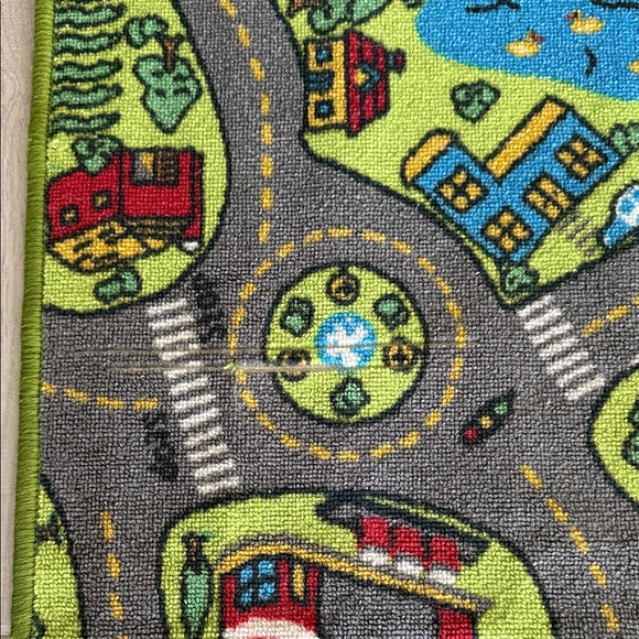 Kids Play Rug with Roads and Buildings - Picture 2 of 3